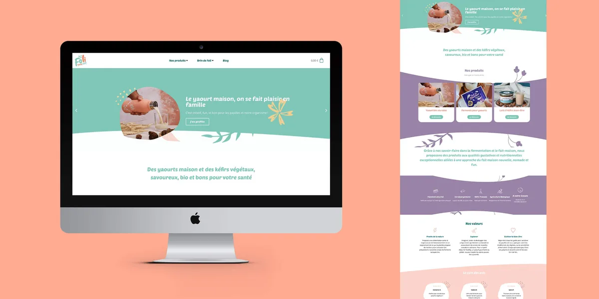Création de site e-commerce Brin de Foli par Sitizzi